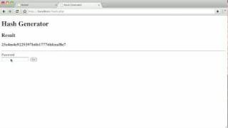 PHP Password Hashing [upl. by Hairom73]