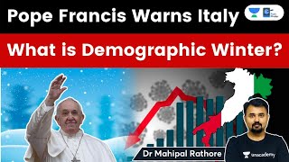 What is Demographic Winter Pope Francis warns Italy about Declining Population Demography Economy [upl. by Esaj]