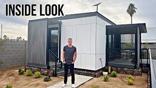 Bigger than Expected Inside a 320 square foot PREFAB HOME with Robotic furniture [upl. by Enila]