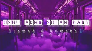 Usnu Akho Sulah Kary  Slowed amp Reverb  2003 [upl. by Mowbray]