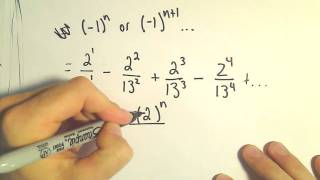 Writing a Geometric Series using Sigma  Summation Notation Ex 2 [upl. by Euqinimod]