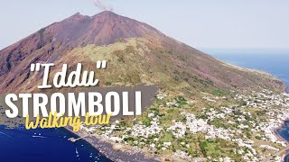 STROMBOLI Island 🌋 Sicily walking tour in 4k  Aeolian Islands  ACTIVE VOLCANO 🌋 [upl. by Resay]