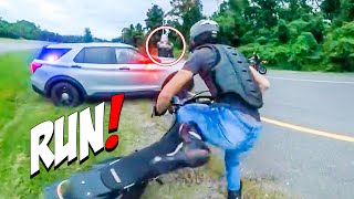 MOTORCYCLE POLICE CHASE  COPS vs BIKERS  ANGRY amp COOL COPS 2024 [upl. by Tengler]