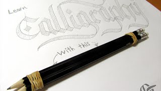 Glass Pen Lettering Tutorial and Review [upl. by Radloff199]