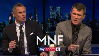 Roy Keane amp Jamie Carragher clash over their combined Liverpool 2020 and Man Utd 1999 XI  MNF [upl. by Rocker224]