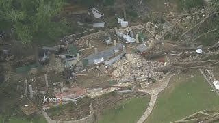 Aerial view of Wimberley flood damage [upl. by Enaed]