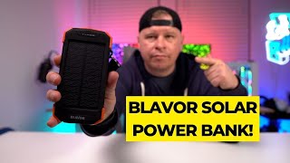 BLAVOR Solar Charger Power Bank Review [upl. by Libenson]