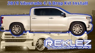 46 Drop Kit on 2019 Silverado Belltech Street Performance 1040SP [upl. by Aikemit]