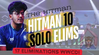 17 Eliminations WWCD  HitMan Solo 10 Elims led to chicken dinner [upl. by Strohl97]