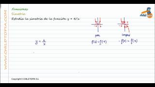 Funciones Simetría 3º de ESO matemáticas [upl. by Acissaj697]