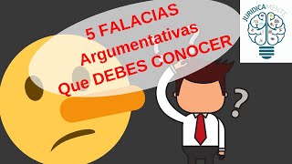 5 FALACIAS ARGUMENTATIVAS QUE DEBES CONOCER [upl. by Paske]