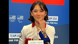 US Olympic gold medalist fencer Lee Kiefer on defending her gold in Paris olympics fencing [upl. by Conover]