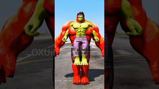 HULK VS SPIDERMAN RED HULK AND SPIDERHULK FIGHT WHOS THE STRONGEST 🤯 shorts gta5 [upl. by Feola300]