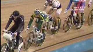 Moskow World Cup 2005 Keirin Gregory Bauge VAN EIJDEN Jan Edgar Ross  Vinokurov  Tim Veldt [upl. by Ainocal]