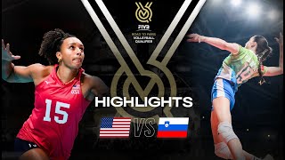 🇺🇸 USA vs 🇸🇮 SLO  Highlights  Womens OQT 2023 [upl. by Kanter211]