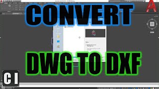 AutoCAD How to Convert DWG to DXF  Export DXFs and Open them  2 Minute Tuesday [upl. by Ahsinyar444]