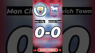 Man City vs Ipswich Town  Premier League 2024 Score Predictor Hit Pause shorts youtube football [upl. by Jephum]