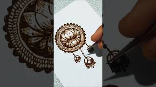 Mandala mehndi design 😍 lotus mandala mehndi design YouTube shorts [upl. by Onailil]