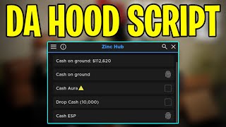 Da Hood Script GUI  Hack CASH FARM NO CLIP AND MORE PASTEBIN 2024 [upl. by Pierre]