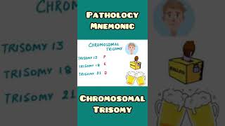 Chromosomal Trisomy mnemonic  Pathology Genetics Medicine  shorts [upl. by Ahsieyn87]