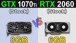 GTX 1070 Ti Vs RTX 2060  1080p and 1440p Gaming Benchmarks [upl. by Moir485]