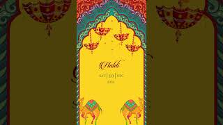 Rajasthani Wedding Invitation Video  rajastaniwedding marwari  Invito AI1222 [upl. by Martinelli947]