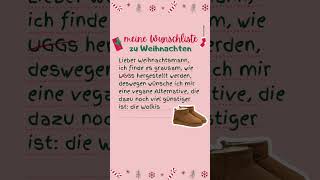 Lieber Weihnachtsmann  meine Wunschliste zu Weihnachten eine vegane amp günstige UGGs Alternative [upl. by Sheepshanks]