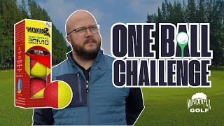 One Ball Challenge  Srixon QStar Tour Divide 2 Golf Balls [upl. by Goldfinch486]