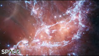 Webb Telescopes amazing view of starforming region NGC 346 in 4K zoomin [upl. by Aneleairam]