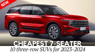 10 Cheapest 7Passenger SUV on Sale in 20232024 Interior amp Exterior Review [upl. by Hceicjow226]