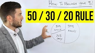 How To Manage Your Money 503020 Rule [upl. by Eerrehc209]