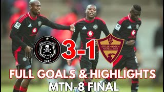 ORLANDO PIRATES WINS 31 MTN 8 Cup Final Highlights and Goals 2024 [upl. by Ordep438]