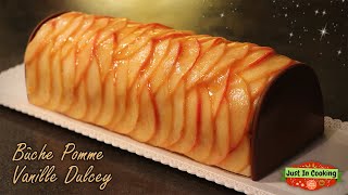 ❅ Recette de Bûche de Noël Pomme Vanille Dulcey ❅ [upl. by Aicilla961]