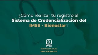 ¿Cómo obtener tu Credencial del IMSSBIENESTAR  Tutorial paso a paso [upl. by Feodore]