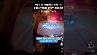 When bikers BREAK cops mirrors‼️😳 miami dadecounty fyp bikelife [upl. by Adiraf288]