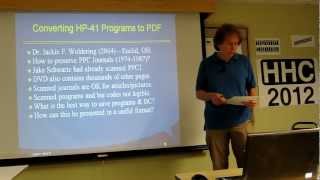 HHC 2012 Converting HP41C Programs to PDF — PPC barcode lives on [upl. by Shaefer]