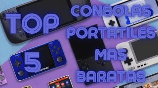 Top 5 consolas portátiles mas baratas [upl. by Tebasile]