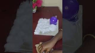 making igloo with cotton for school project [upl. by Vetter298]