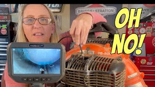 Small Engine Repair Shop Diagnosing Fixing and Fails Stihl Echo Husqvarna Blowers [upl. by Ylrebma]