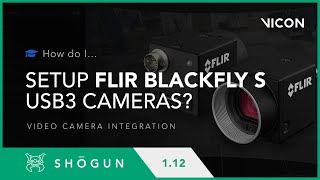 Shōgun 112 How do I  Setup FLIR Blackfly S USB 3 cameras [upl. by Wallford47]