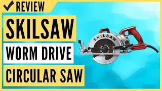 SKILSAW SPT77WML01 15Amp 714Inch Lightweight Worm Drive Circular Saw Review [upl. by Aifos]