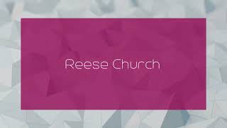 Reese Church  appearance [upl. by Nodnarb114]