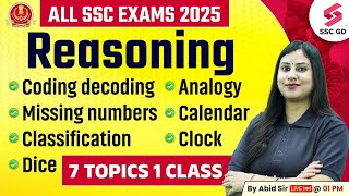 Reasoning for SSC Exams 2025  SSC Reasoning Important Topics  By Ritika Maam [upl. by Raina]