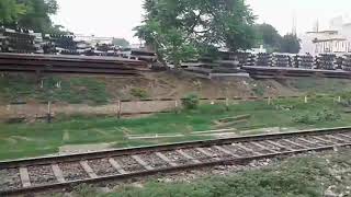 Rapti sagar express passing Lucknow city station [upl. by Anaib612]