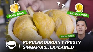 Popular durian types in Singapore explained [upl. by Soracco]