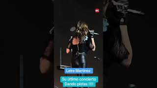 La indirecta de Leire Martínez en su último concierto con La Oreja de Van Gogh [upl. by Adnalra]