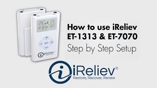 How to use iRelievs TENS EMS System [upl. by Nnylf7]