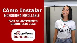 🔴 Cómo instalar MOSQUITERA enrollable ANTIVIENTO cierre clic clac [upl. by Vachell82]