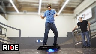 Tony Hawk Rides Worlds First Real Hoverboard  Hendo Hover [upl. by Ty]