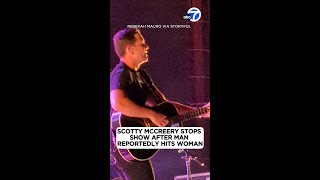 Scotty McCreery stops show after man reportedly hits woman [upl. by Asilam]